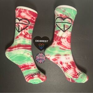 DEI3REST Christmas “3” 2025 Custom Handmade “Tie-Dye Crew Socks”